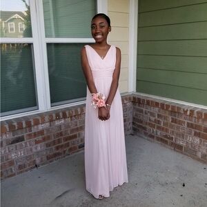 Elegant Pink Evening Gown